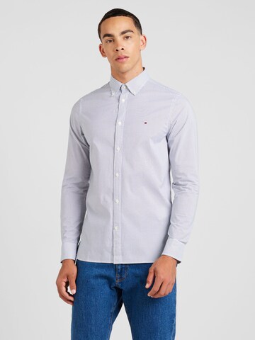 TOMMY HILFIGER Slim fit Button Up Shirt in White: front