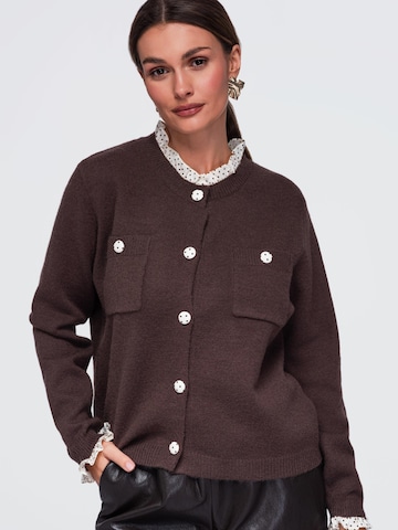 Ombre Strickjacke‌‌‌‌‌‌‌‌‌‌ in Braun: Vorderseite