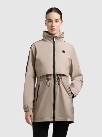 khujo Raincoat ' IZZA ' in Beige: front
