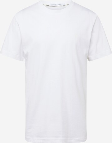 T-Shirt 'EUPHORIC' Calvin Klein Jeans en blanc : devant