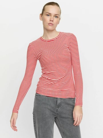 T-shirt 'Fenja' Soft Rebels en rouge : devant