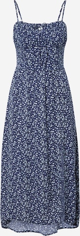 HOLLISTER Letní šaty – modrá: přední strana