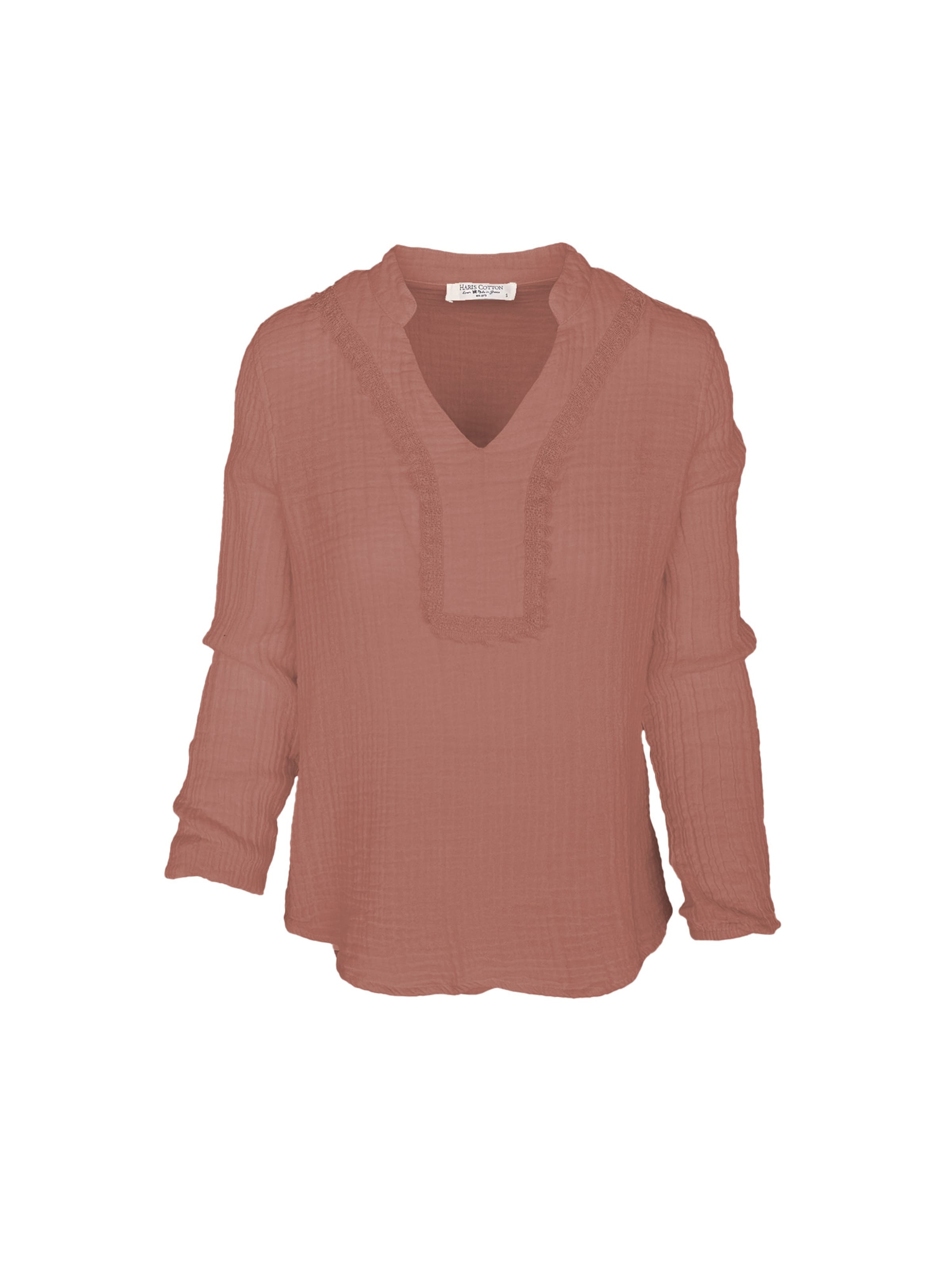 Haris Cotton - Blusa 'Haris' en marrón: frente