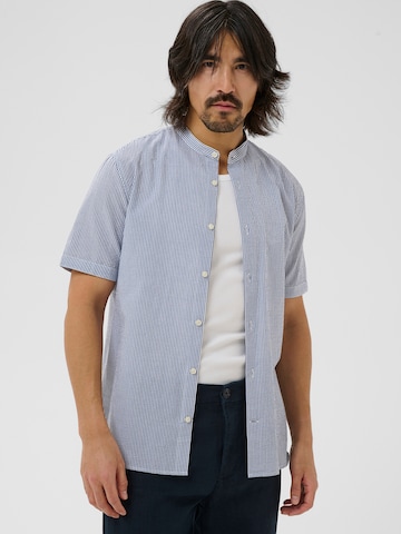 Matinique Средняя посадка Рубашка 'MATrostol' в Синий: спереди