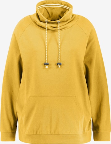 Sweat-shirt Ulla Popken en jaune : devant