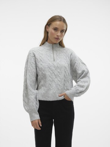 VERO MODA - Pullover 'Philine' em cinzento: frente