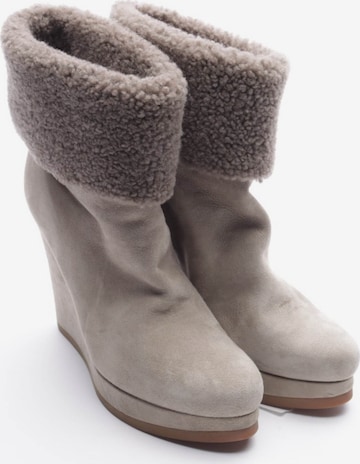 JIL SANDER Stiefeletten 39 in Grau: Vorderseite