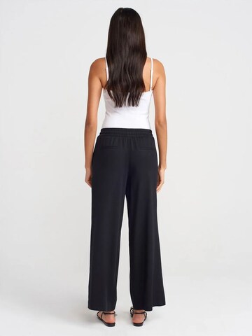 Wide Leg Pantalon Dilvin en noir
