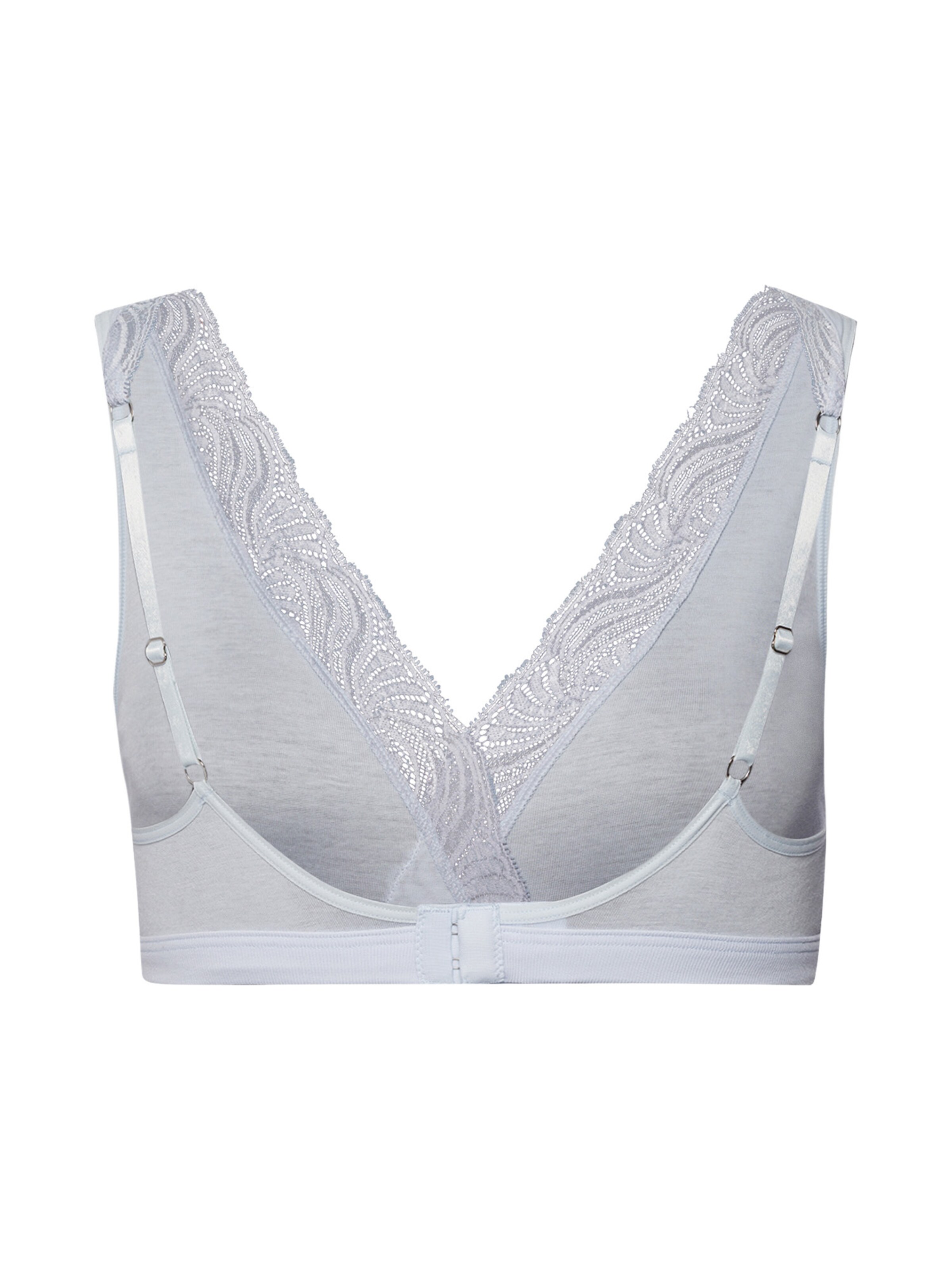 Hanro Triangle Bra in Blue