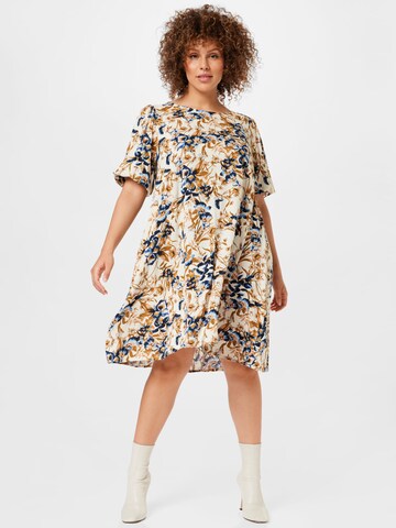 Zizzi Dress in Beige: front