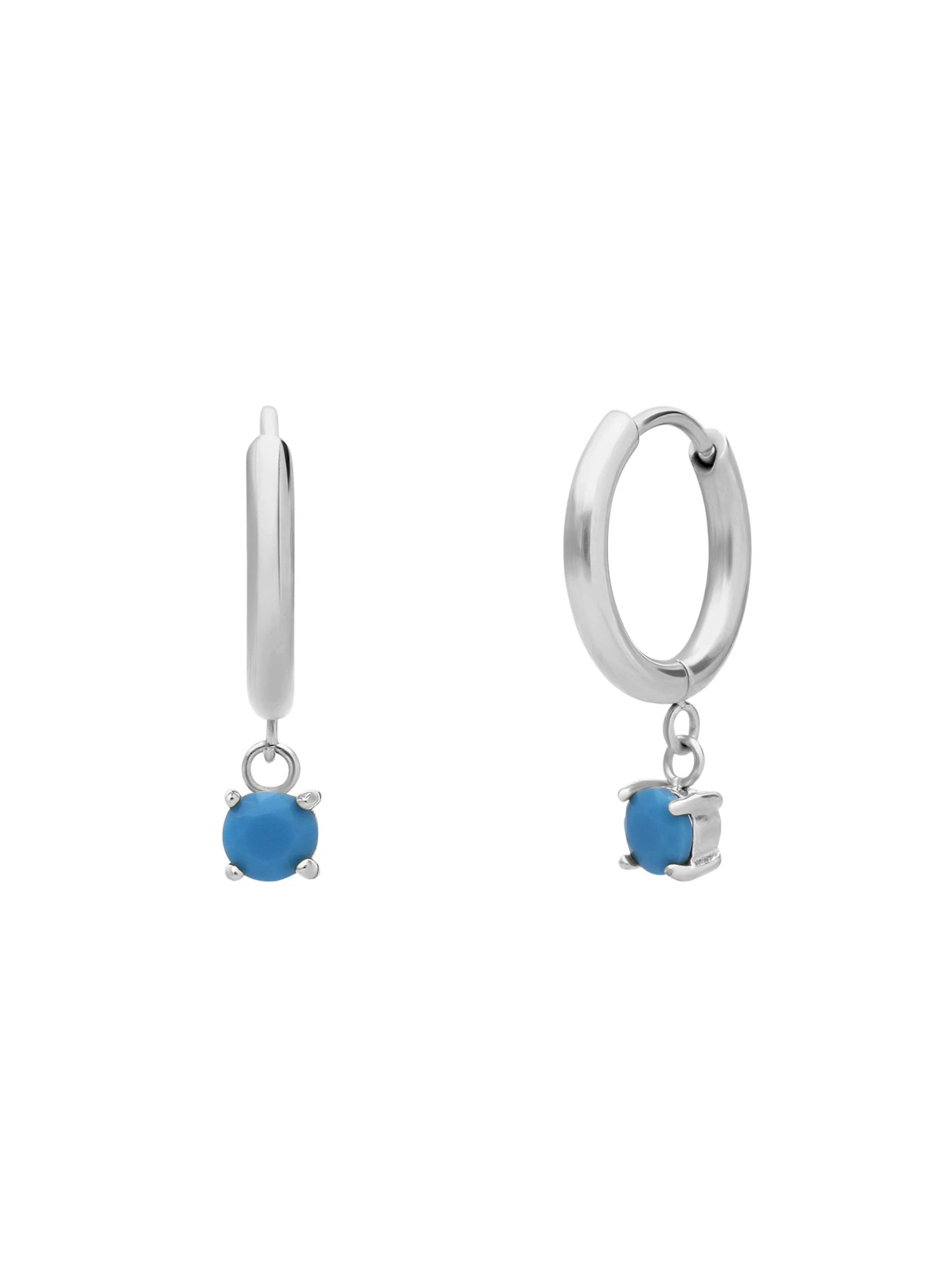 Lucardi Earrings 'Klassisch' in Silver: front