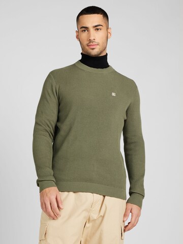 Calvin Klein Jeans Sweater in Green: front