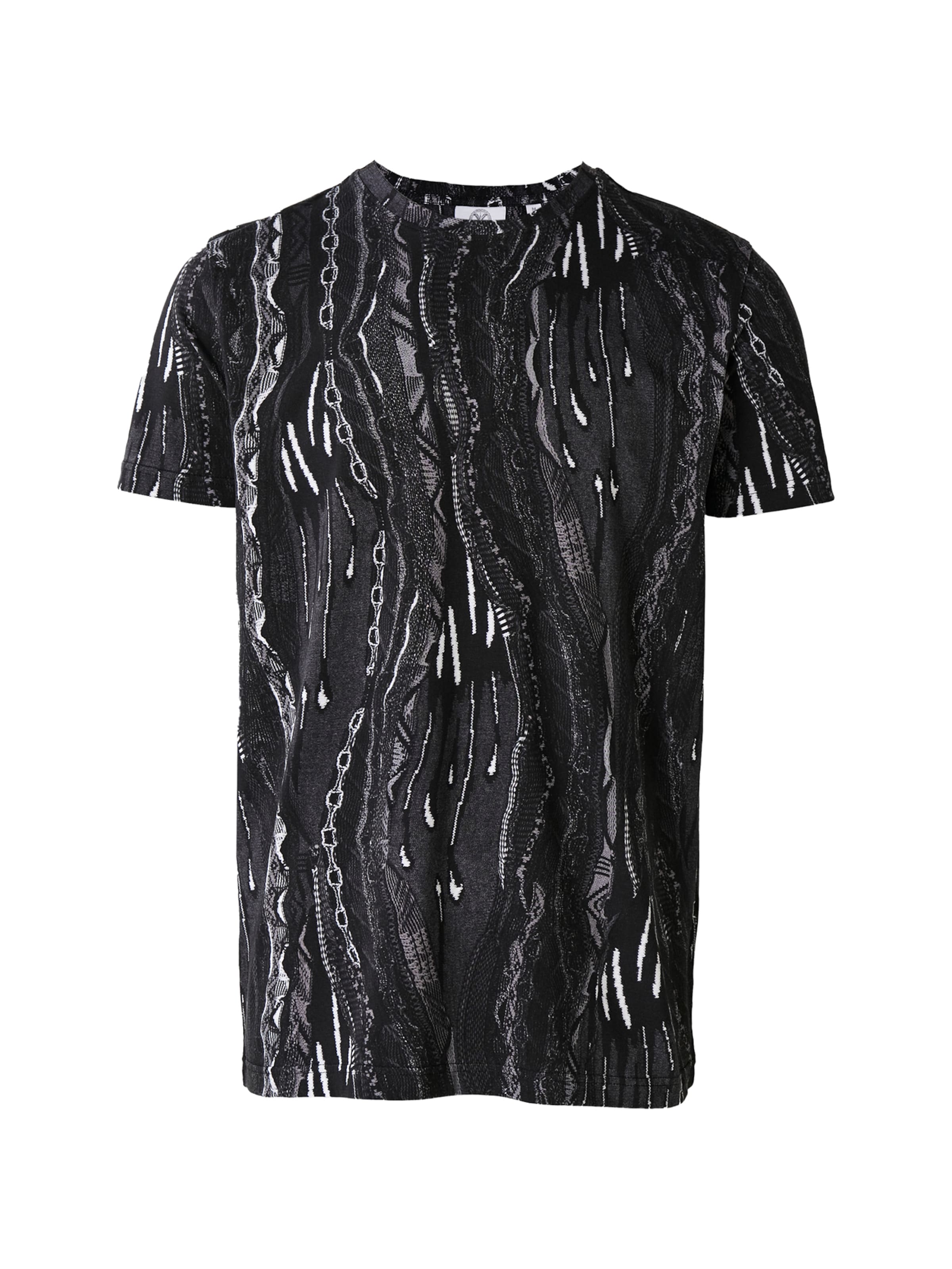 Carlo Colucci T-Shirt 'Erroi' in schwarz / weiß, Produktansicht