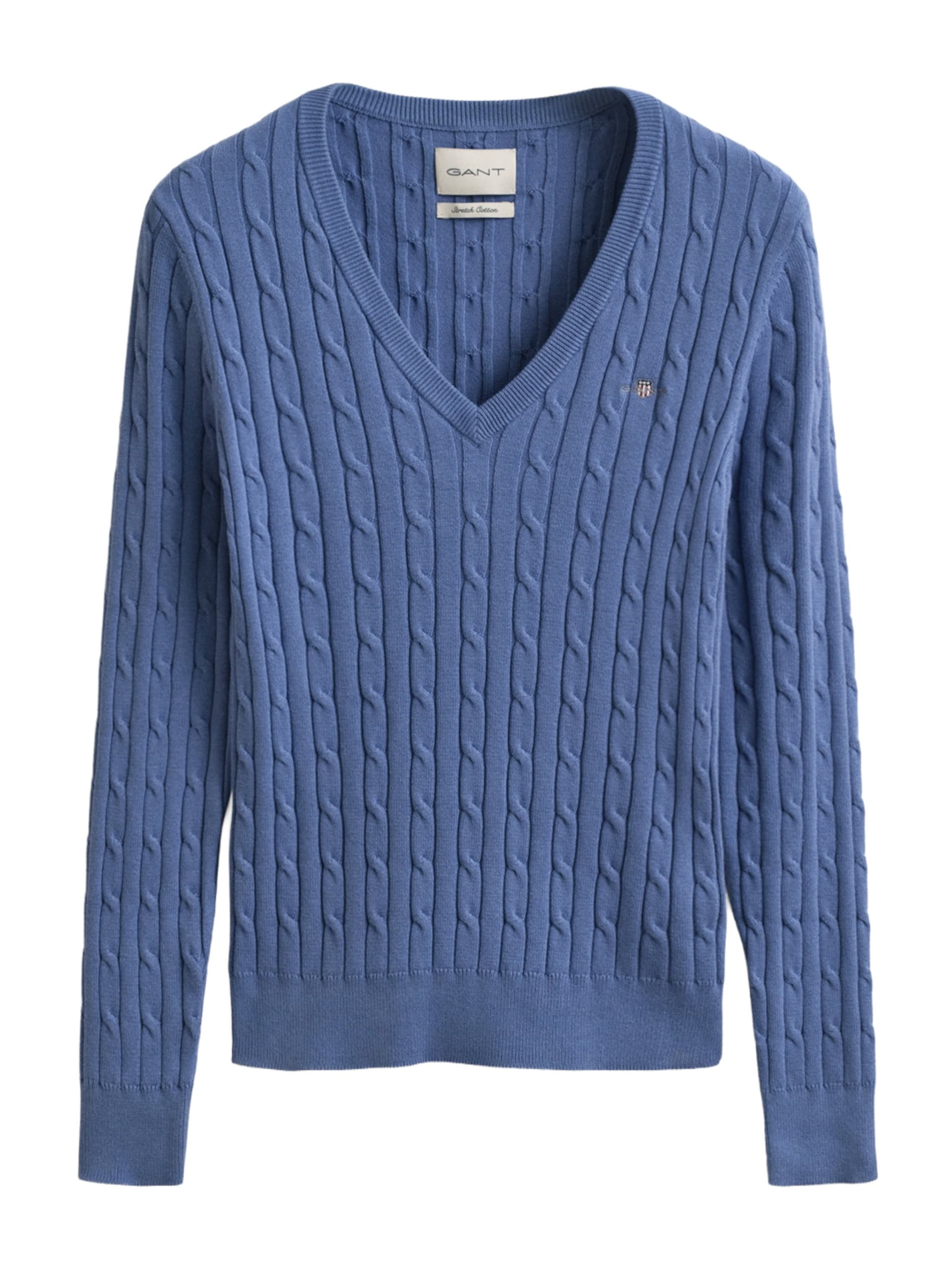 Pulover de la GANT pe albastru: față