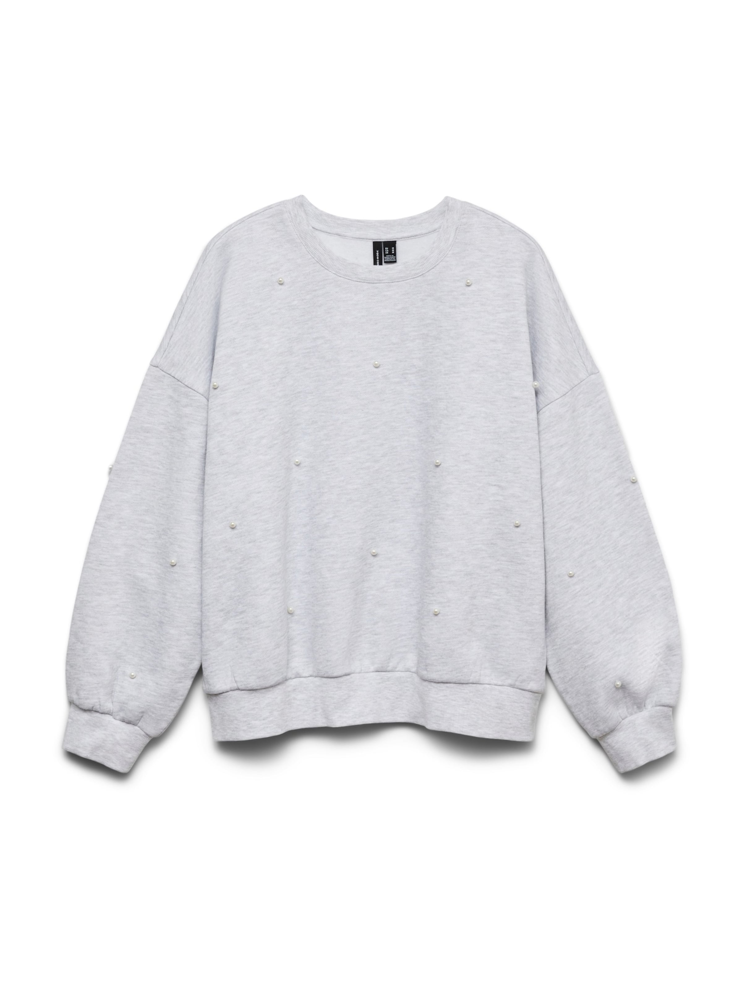 VERO MODA Sweatshirt 'VMFOPEARL' in Grau: Vorderseite
