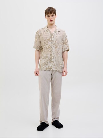 JJ Rebel Comfort fit Overhemd 'JREBBLOOM RESORT' in Beige