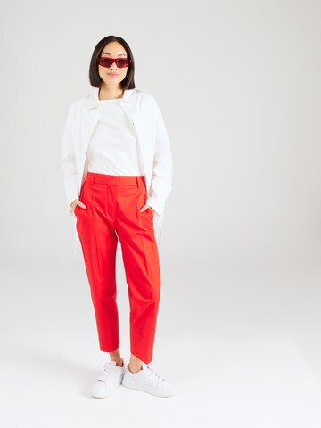 TOMMY HILFIGER Regular Pleated Pants in Red