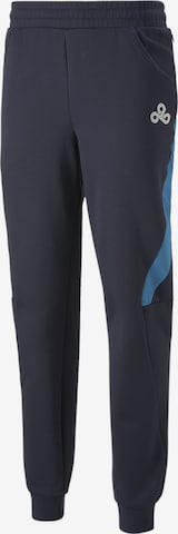 PUMA Tapered Workout Pants 'Esports E7' in Blue: front
