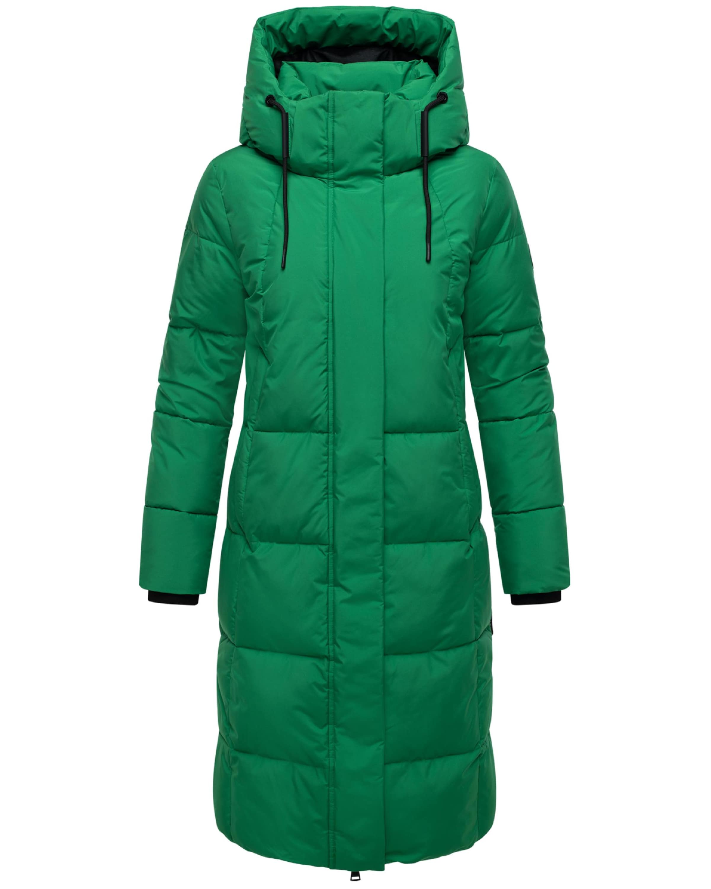 MARIKOO Winter coat 'Chumanii XVI' in Green: front