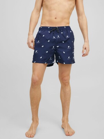 Shorts de bain 'Crete' JACK & JONES en bleu : devant