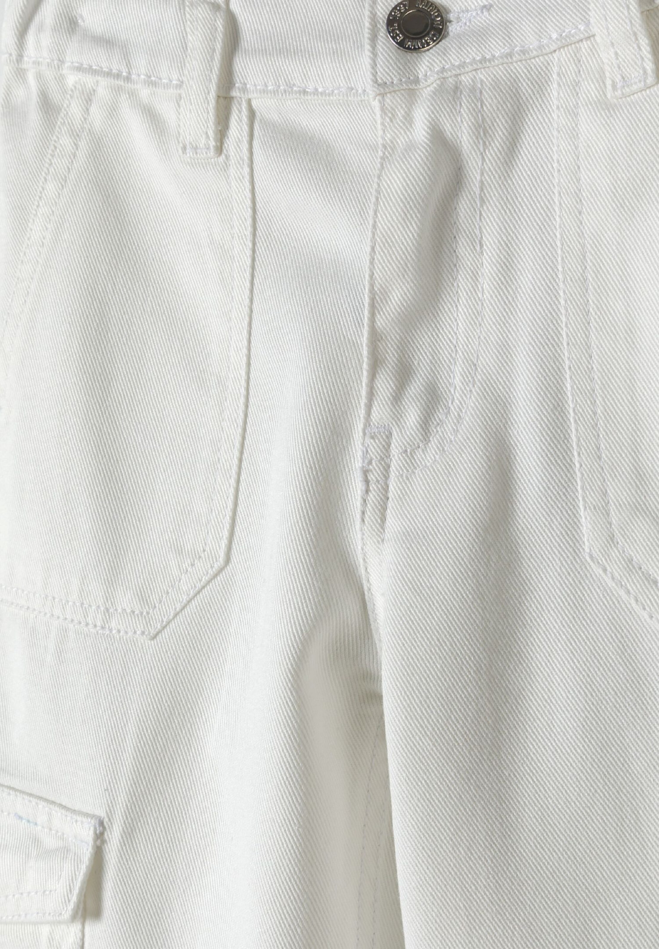 MINOTI Normalny krój Spodnie w kolorze biały