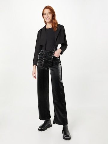 Moves Wide Leg Hose 'Idamima' in Schwarz