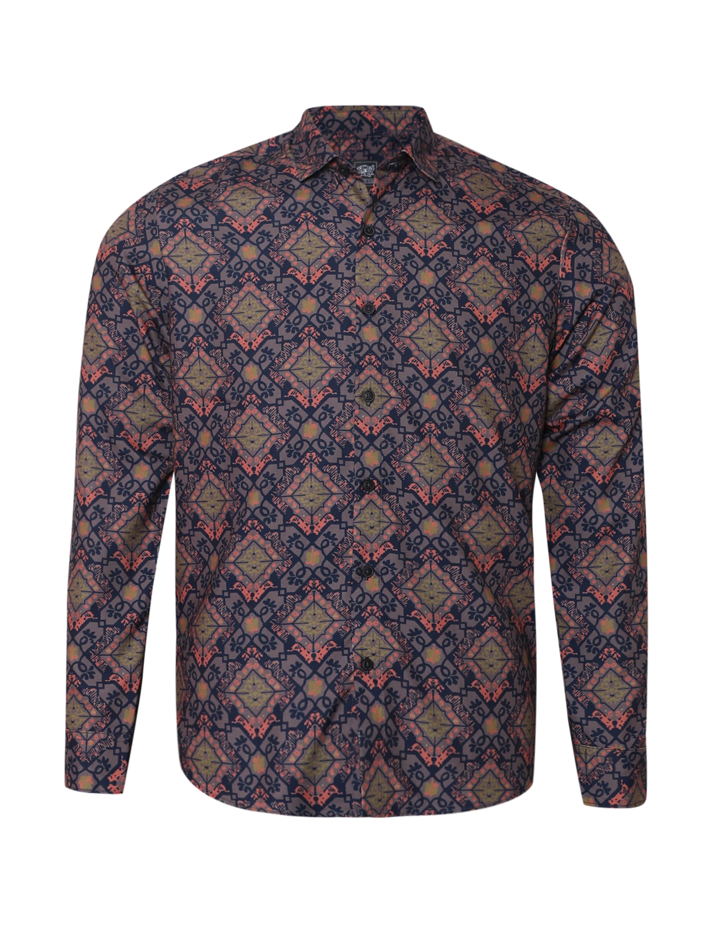 Campus Sutra Regular fit Srajca 'Jake' | mešane barve barva: sprednja stran