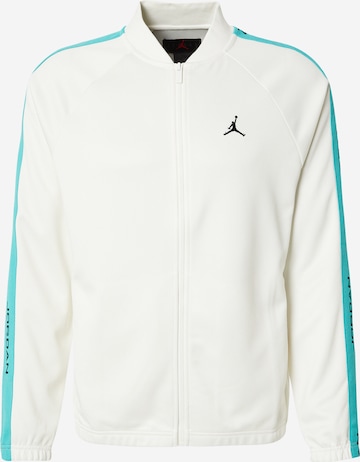 Jordan Кофта на молнии 'ESS' в Белый: спереди