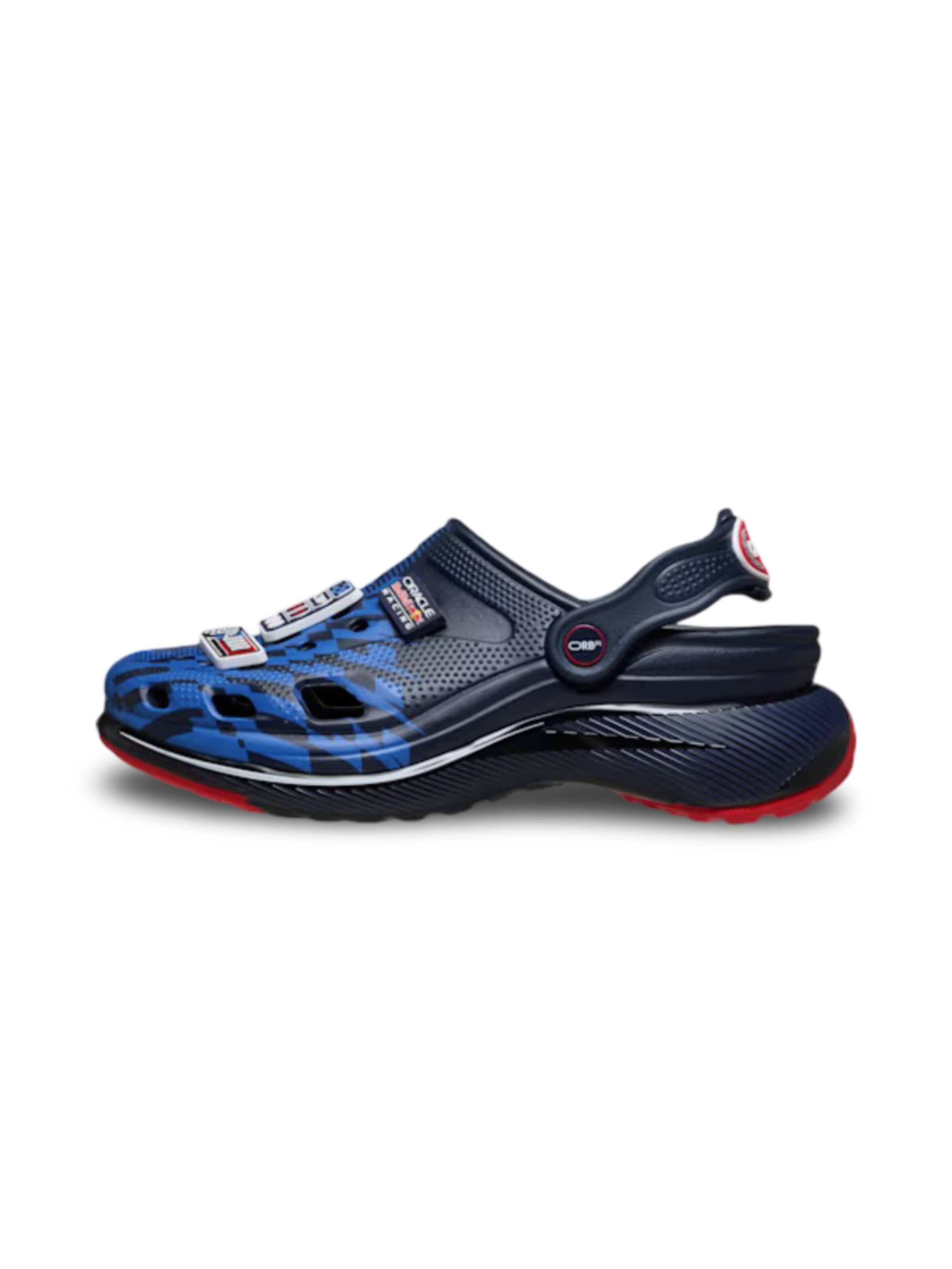 Crocs Clogs in Blue: front
