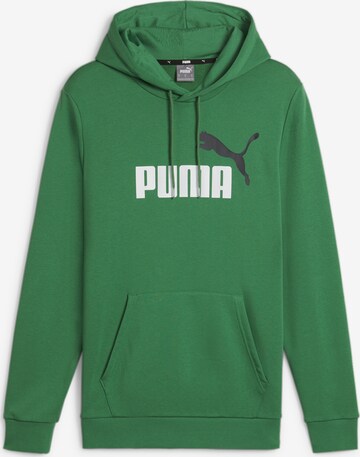 Sweat-shirt 'Essentials+' PUMA en vert : devant