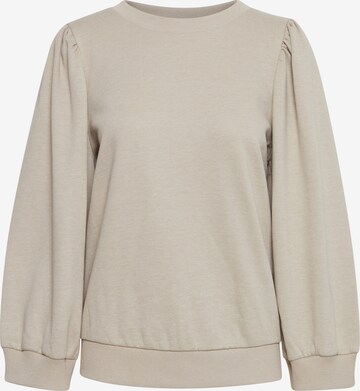 PULZ Jeans Sweatshirt 'PZSOFIA' in Beige: voorkant