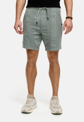 INDICODE JEANS Regular Broek 'Pop' in Groen: voorkant