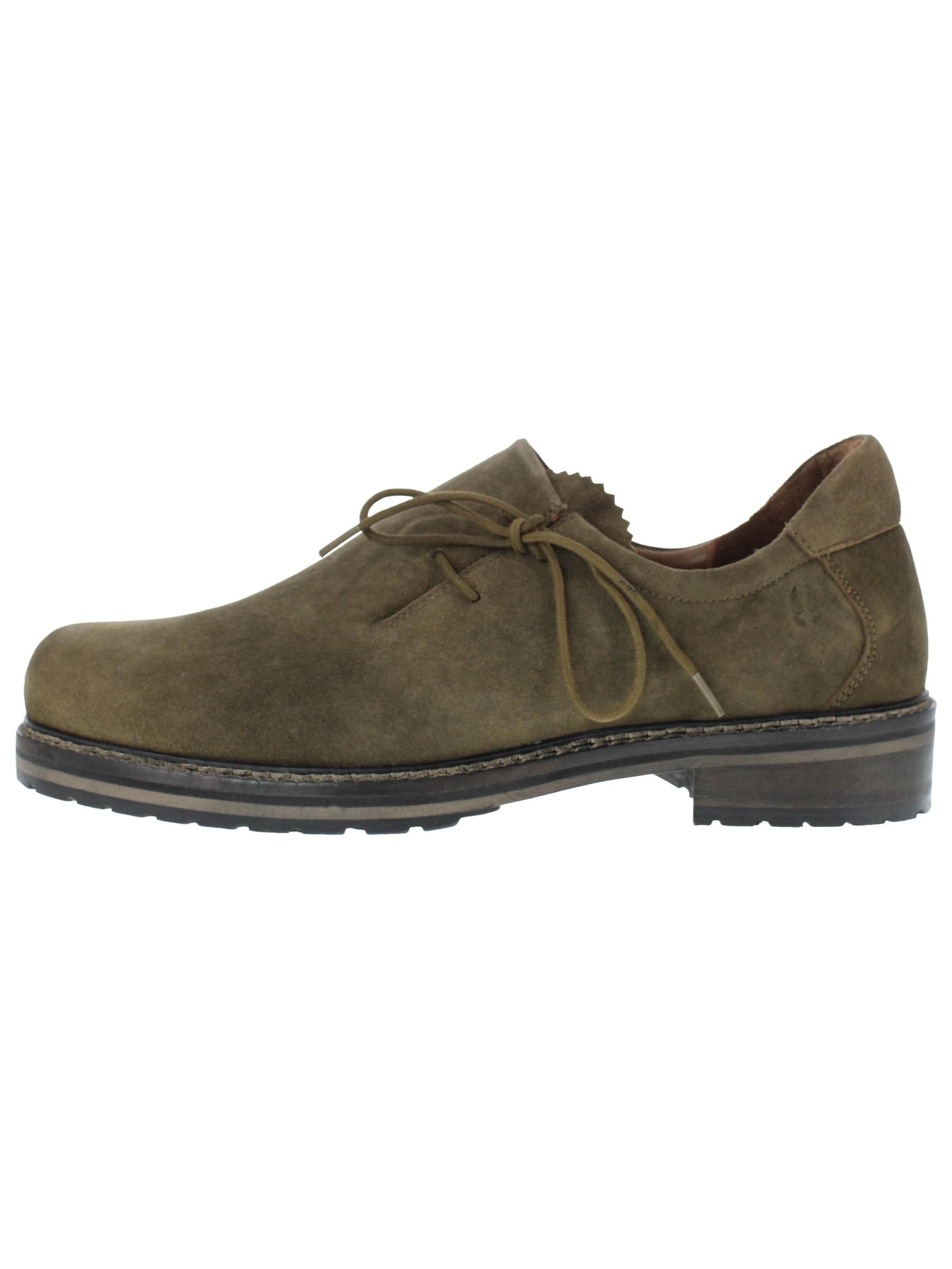 RAUSCHZEIT Traditional Shoes 'ALBERT - Haferlschuhe aus Antikbock' in Beige: front