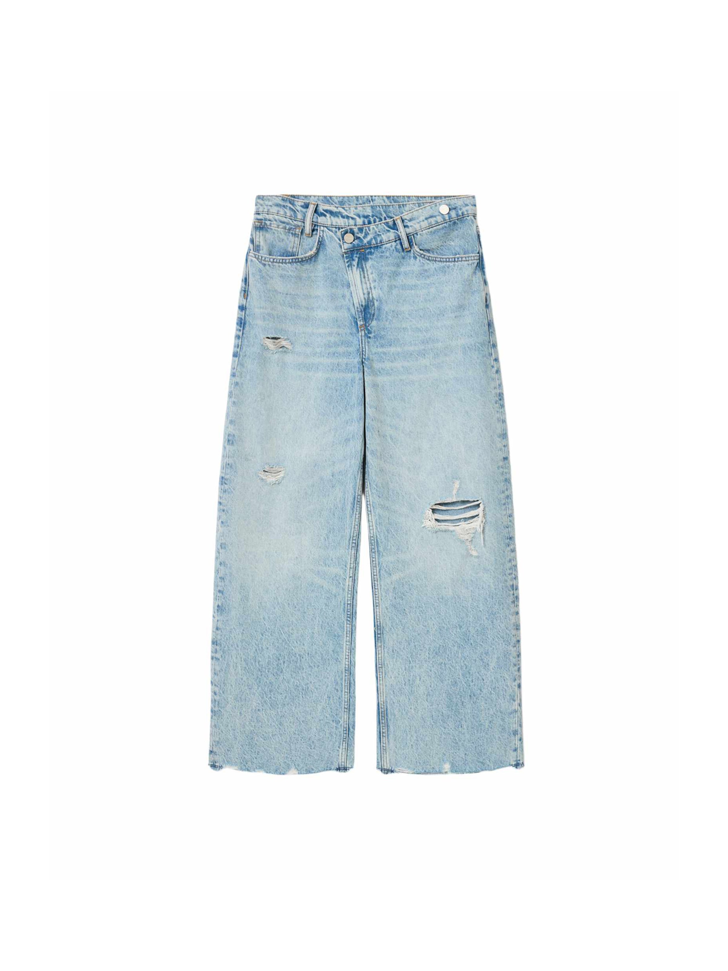 AllSaints Wide leg Τζιν 'AKI' σε μπλε: μπροστά