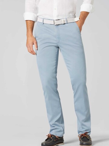 MEYER Regular Chino Pants in Blue: front