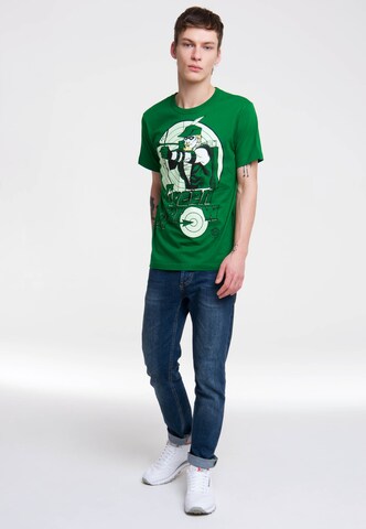 LOGOSHIRT T-Shirt 'Green Arrow' in Grün