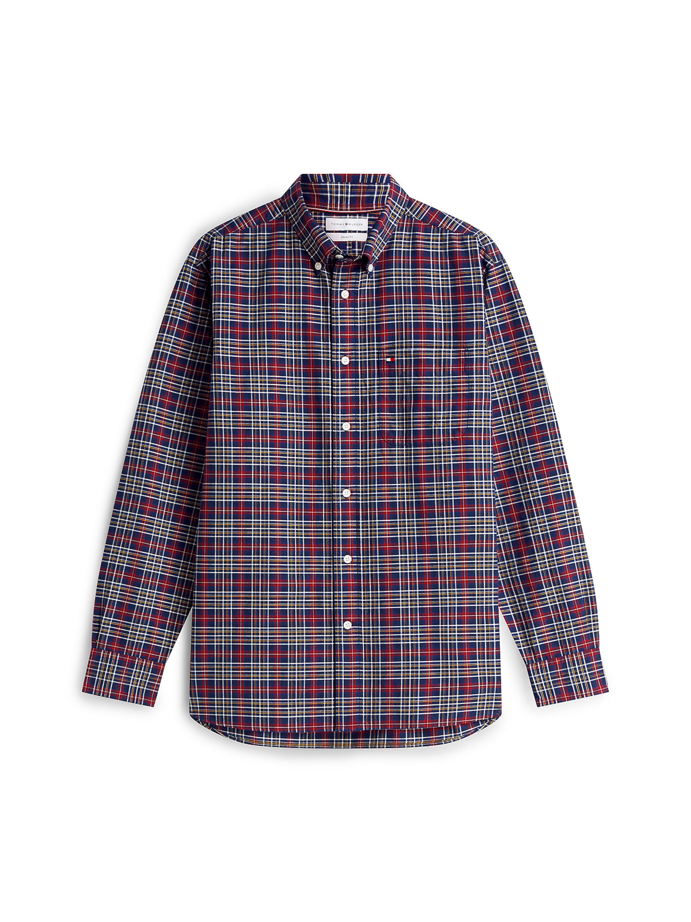TOMMY HILFIGER Comfort fit Button Up Shirt in Blue: front