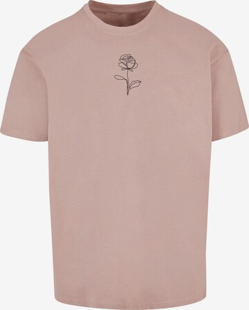 T-Shirt 'Rose' Merchcode en rose : devant