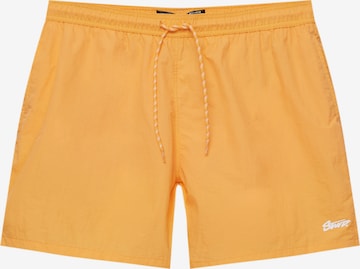Pull&Bear Board Shorts in Orange: front