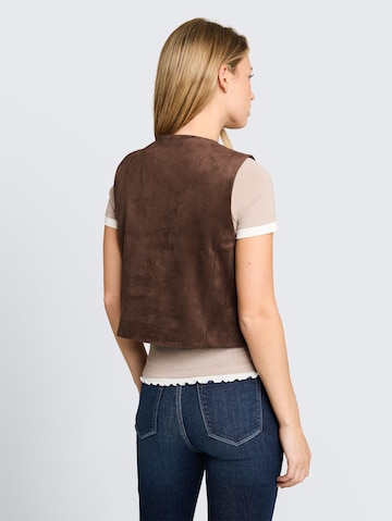 TOM TAILOR DENIM Anzugweste in Braun
