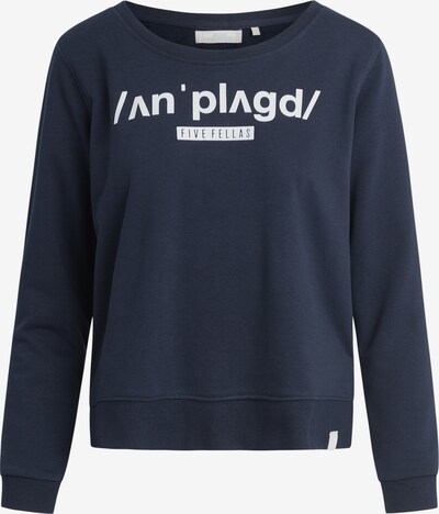 Five Fellas Sweatshirt 'Amber' in blau / weiß, Produktansicht