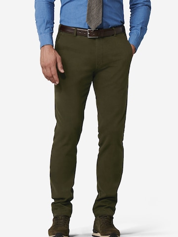 Regular Pantalon chino 'Bonn 2-8616' MEYER en vert : devant