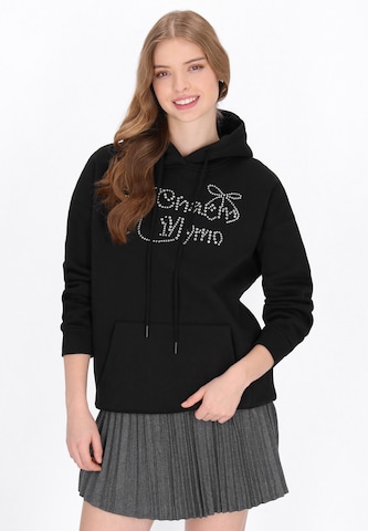 MYMO - Sudadera en negro: frente