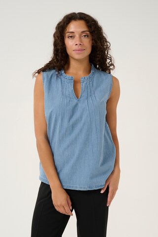 Cream Bluse 'Vanni' in Blau: Vorderseite