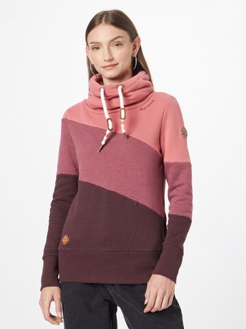 Ragwear Sweatshirt 'RUMIKA' in Roze: voorkant