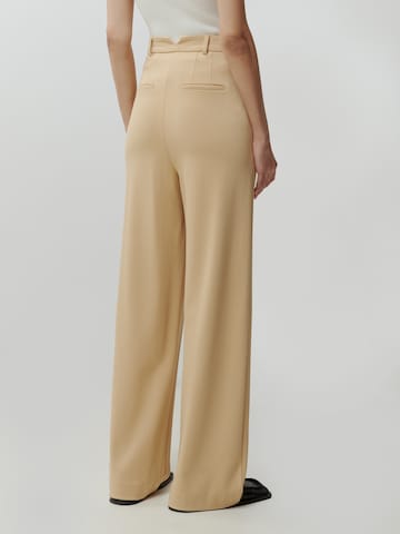 EDITED Wide Leg Hose 'Sude' in Beige