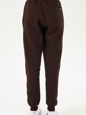LOUIS LECLER Slimfit Broek 'Sasha' in Bruin