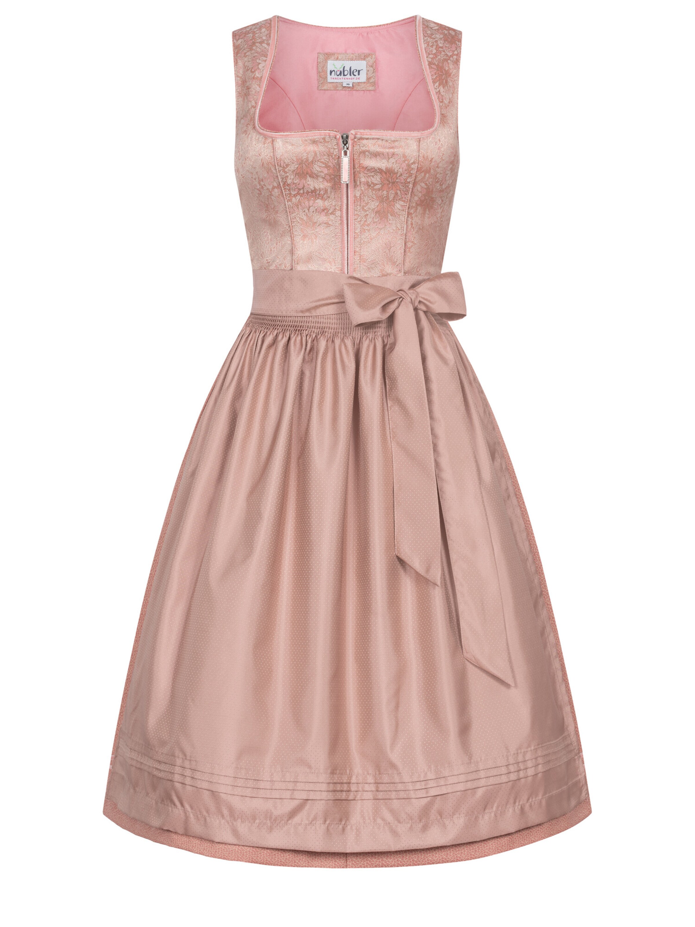 Trachtenhof Nübler Dirndl 'Midi Dirndl Gepa'‌‌‌‌‌‌‌‌‌ in Orange: Vorderseite