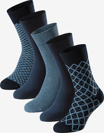 SCHIESSER Sokken 'Bluebird' in Blauw: voorkant