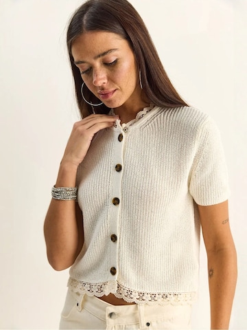 Giacchetta 'Strickjacken' di Bianco Lucci in beige